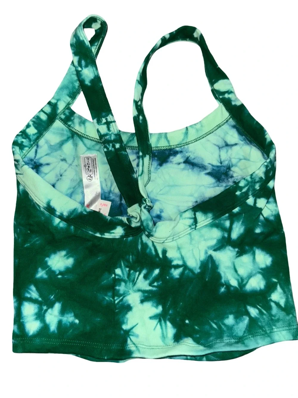 NWOT All Clear Washed Cami in‎ green/Tye dye size XS/Small